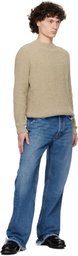 Séfr Blue Frayed Cut Jeans