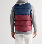 Nike - Sportswear Windrunner Logo-Appliquéd Quilted Shield Down Gilet - Blue