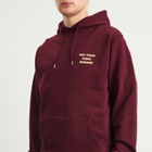 Drôle de Monsieur Men's Drole De Monsieur Slogan Hoodie in Wine