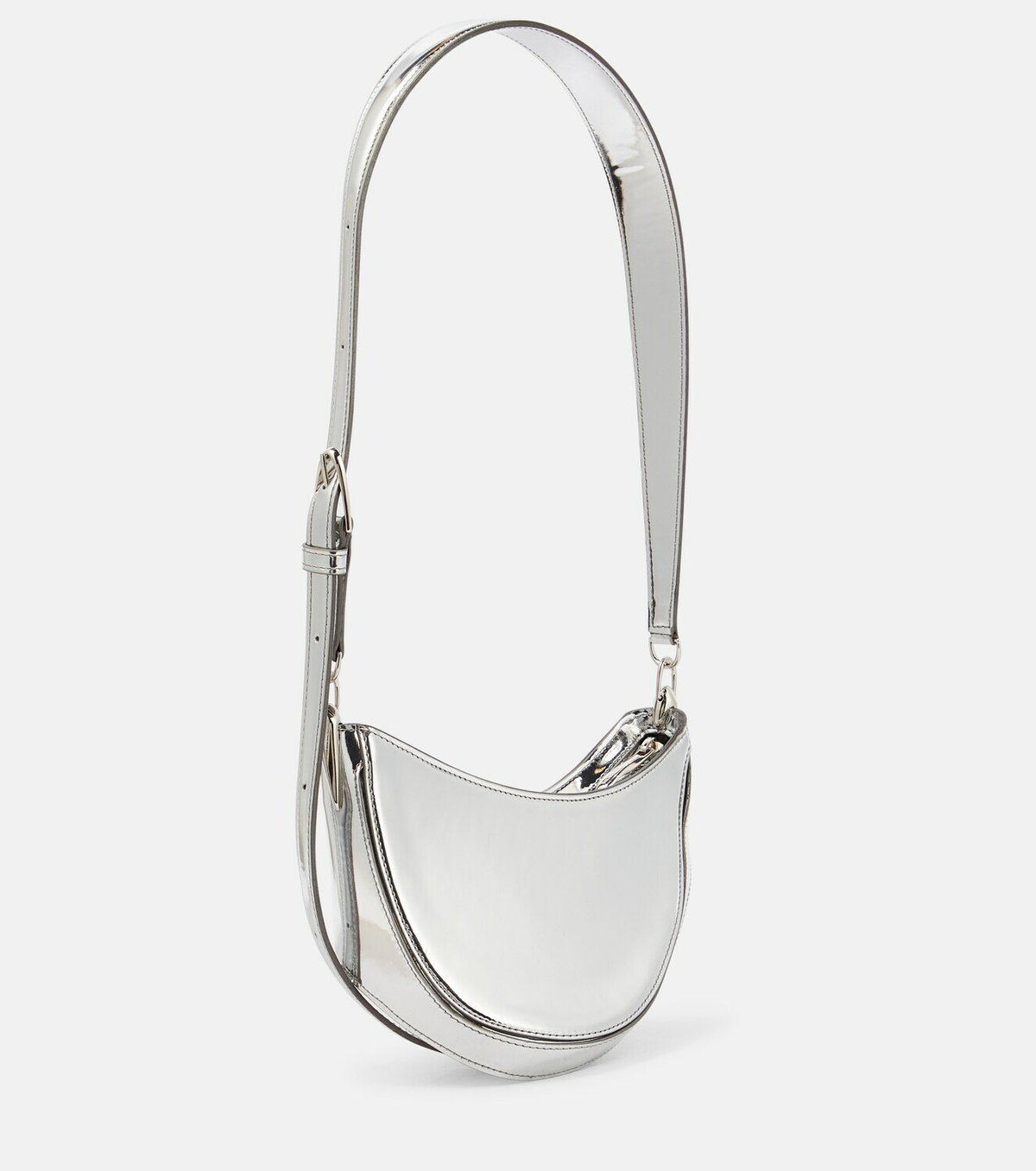 Mugler - Metallic leather shoulder bag Mugler