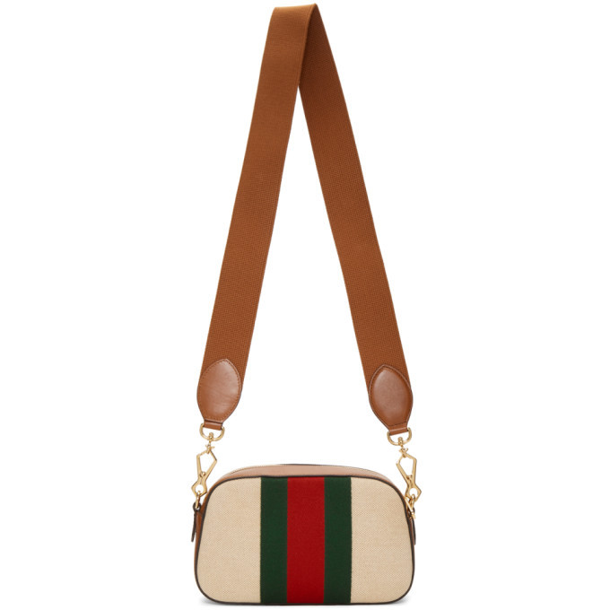 Gucci Beige GG Vintage Canvas Bag