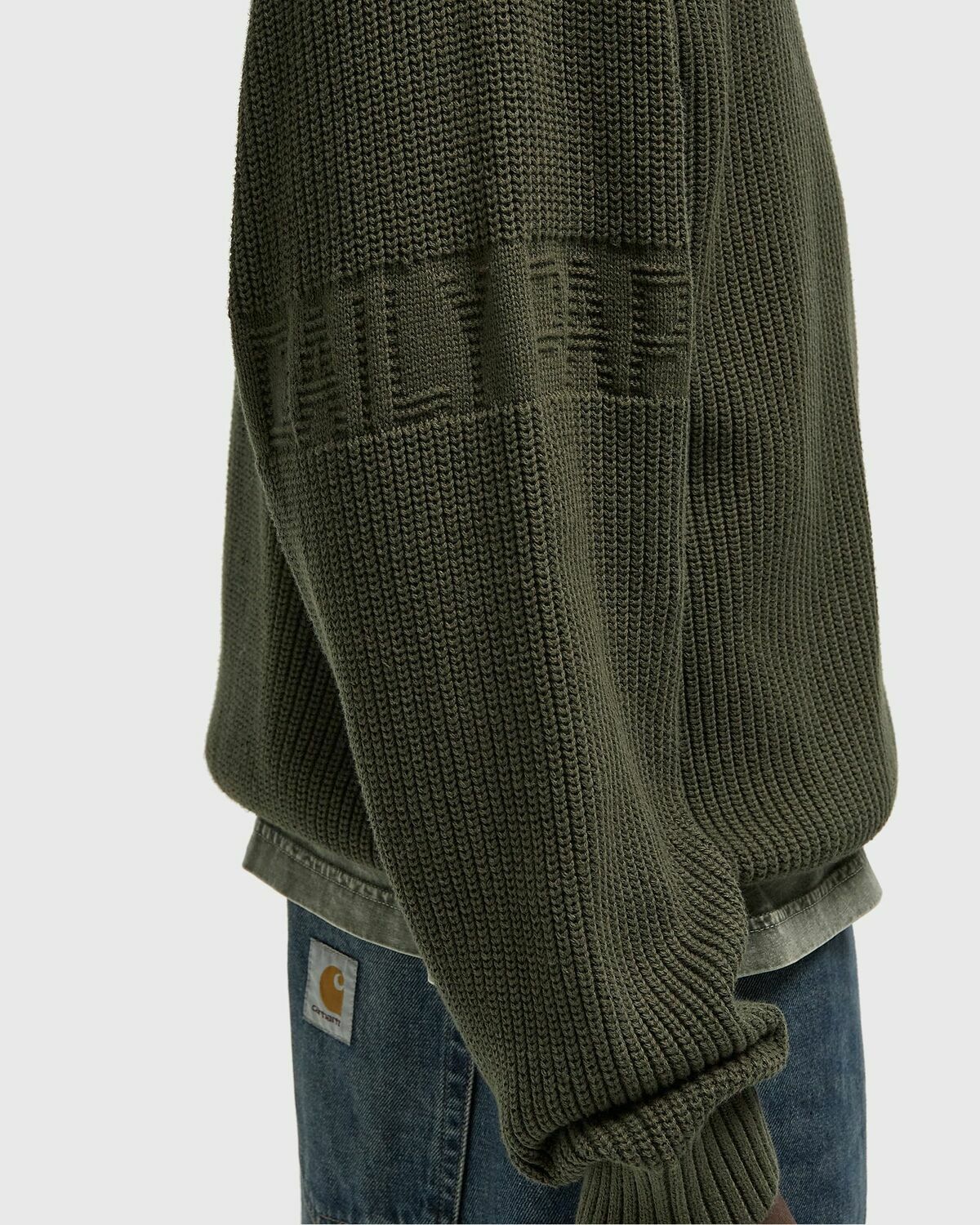 Daily Paper Band knit sweater Green Mens Pullover