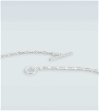 All Blues - Fold Long sterling silver necklace