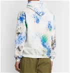 Sasquatchfabrix. - Paint-Splattered Fleece-Back Cotton-Blend Jersey Sweatshirt - White