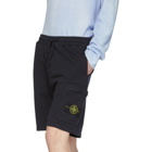 Stone Island Navy Fleece Shorts