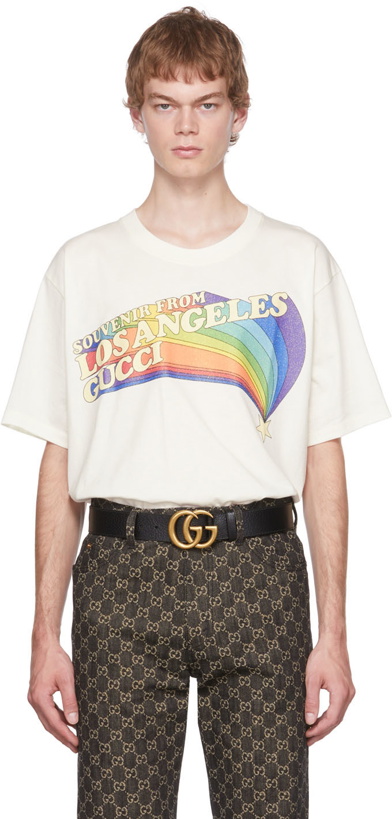 Photo: Gucci White Printed T-Shirt