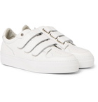 AMI - Textured-Leather Sneakers - Men - White