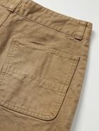 Fear of God - Utility Straight-Leg Distressed Cotton-Canvas Trousers - Brown