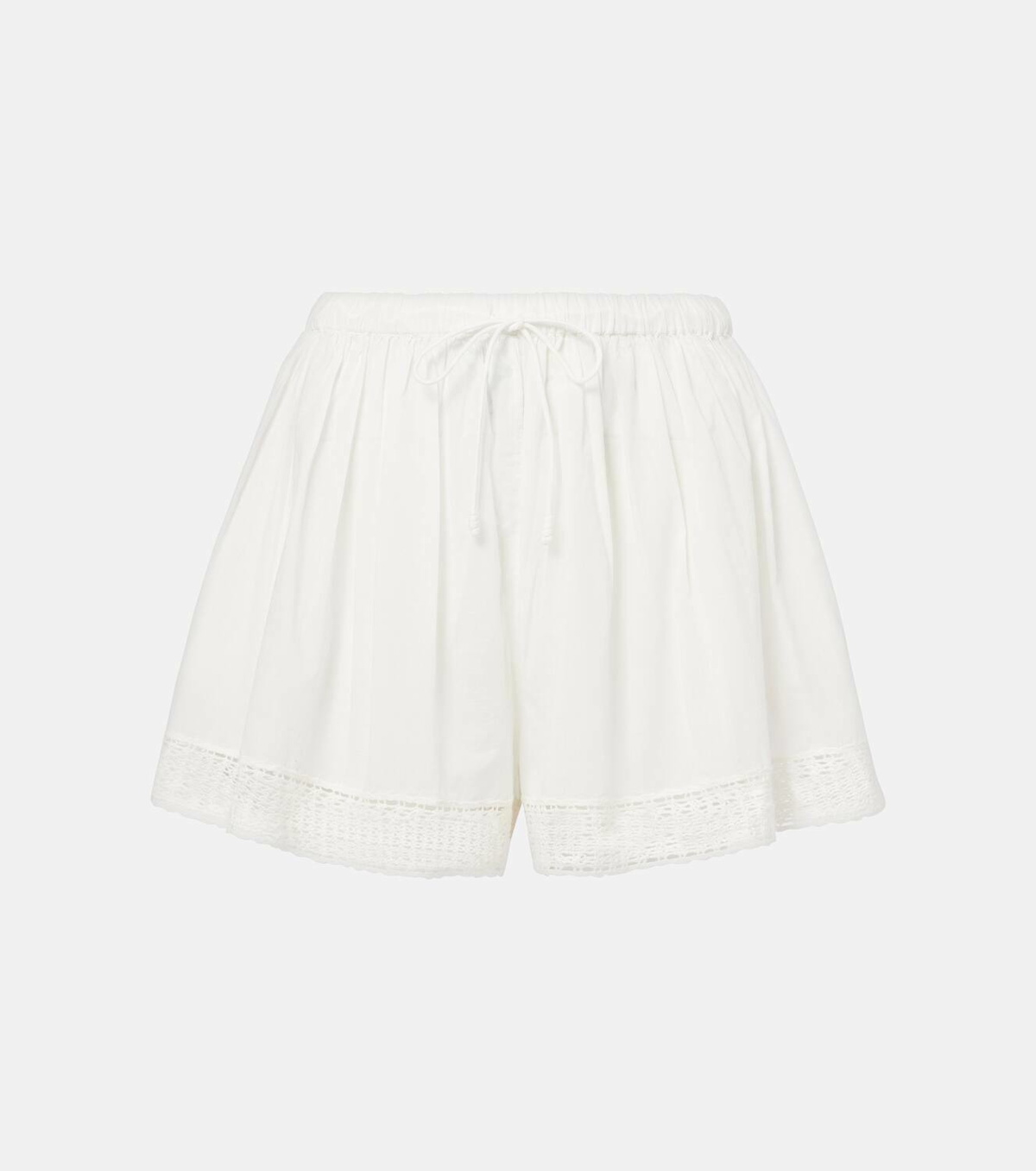 Ulla Johnson Isla crochet-trimmed cotton shorts