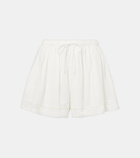 Ulla Johnson Isla crochet-trimmed cotton shorts