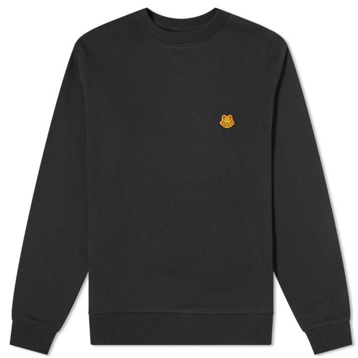 Photo: Kenzo Men's Tiger Crest Crew Sweat in Black