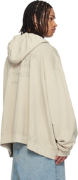 Maison Margiela Beige Zip Hoodie