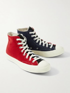 Converse - Chuck Taylor All Star 70 Two-Tone Fleece High-Top Sneakers - Red