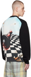 thisisneverthat Black Chess Cardigan