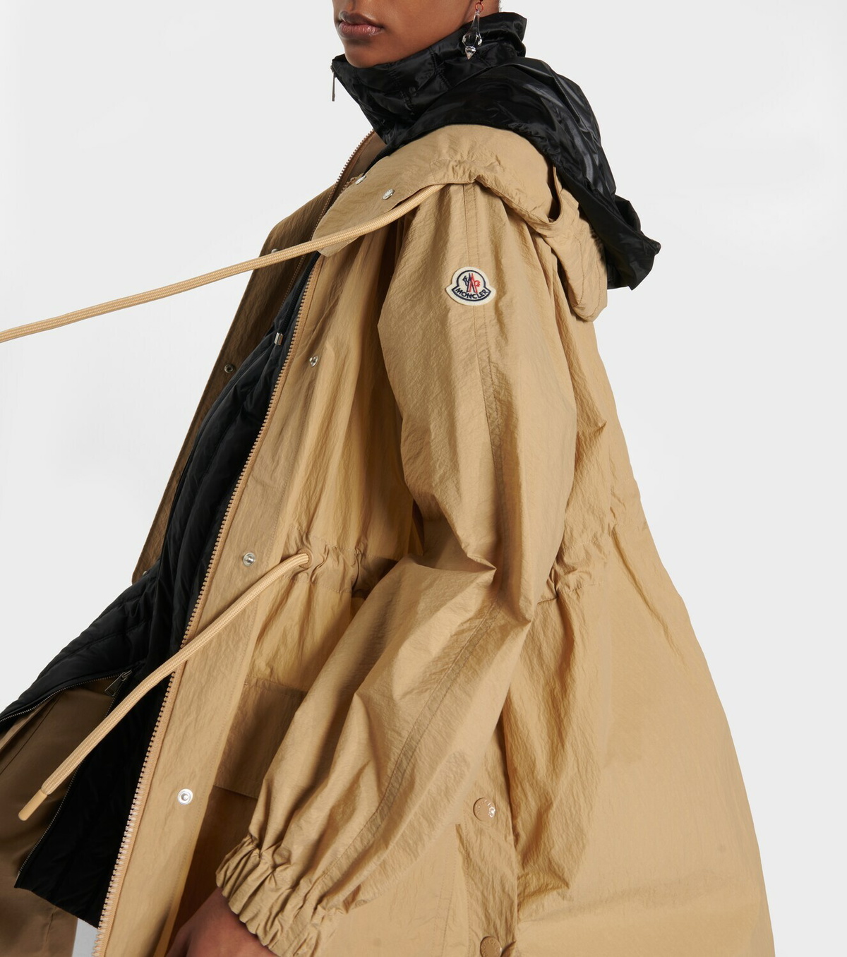 ブルゾン Moncler Brown Nylon Sainbel Parka moncler-brown-Langer-Parka-