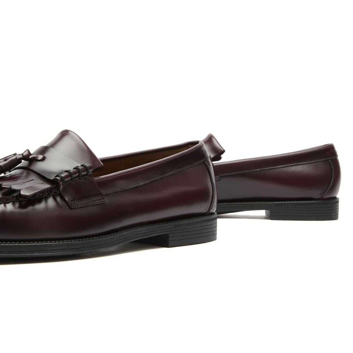 Bass Weejuns Men's Easy Weejuns Layton II Kiltie Loafers in Wine Leather