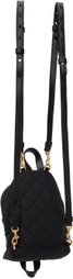 Moschino Black Mini Quilted Backpack