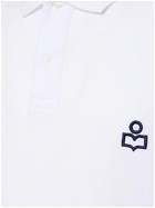 MARANT Embroidered Logo Cotton Piquet Polo