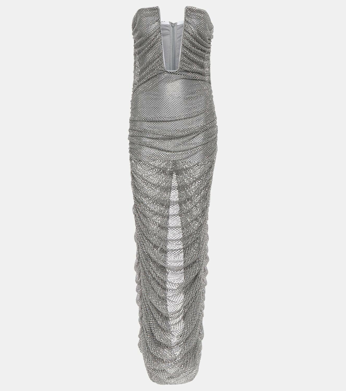 Giuseppe di Morabito Embellished bustier mesh gown