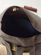 Bleu de Chauffe - Chiloé Leather-Trimmed Waxed Cotton-Canvas Backpack