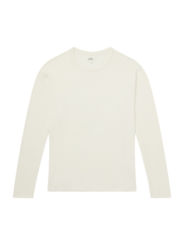 Photo: Hartford - Waffle-Knit Cotton T-Shirt - Neutrals