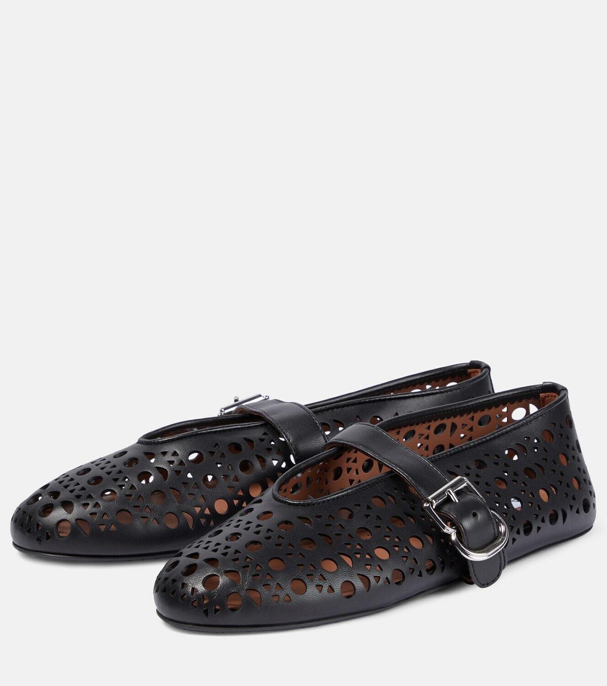 Alaïa Vienne leather ballet flats