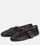 Alaïa Vienne leather ballet flats