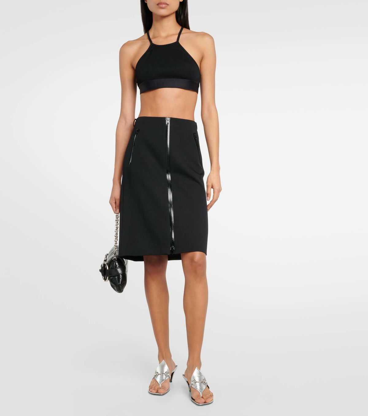 Gucci Interlocking G jersey crop top