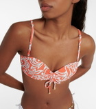 Heidi Klein Coral Gardens bandeau bikini top