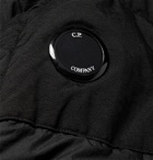 C.P. Company - Appliquéd Garment-Dyed Padded Quilted Nylon Jacket - Black