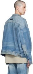 Fear of God ESSENTIALS Blue Trucker Denim Jacket