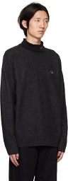 Fred Perry Black Marled Sweater