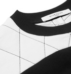 Givenchy - Appliquéd Quilted Cotton-Jersey Sweatshirt - Men - Black