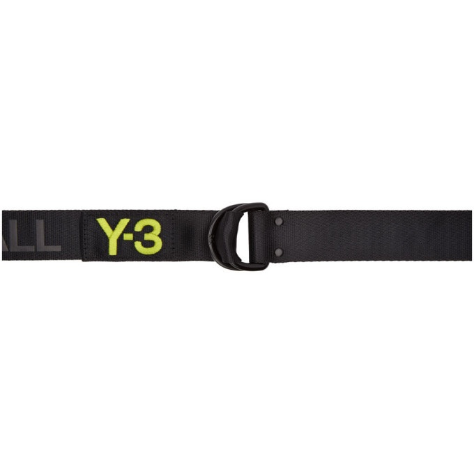 Photo: Y-3 Black Logo Slogan Belt