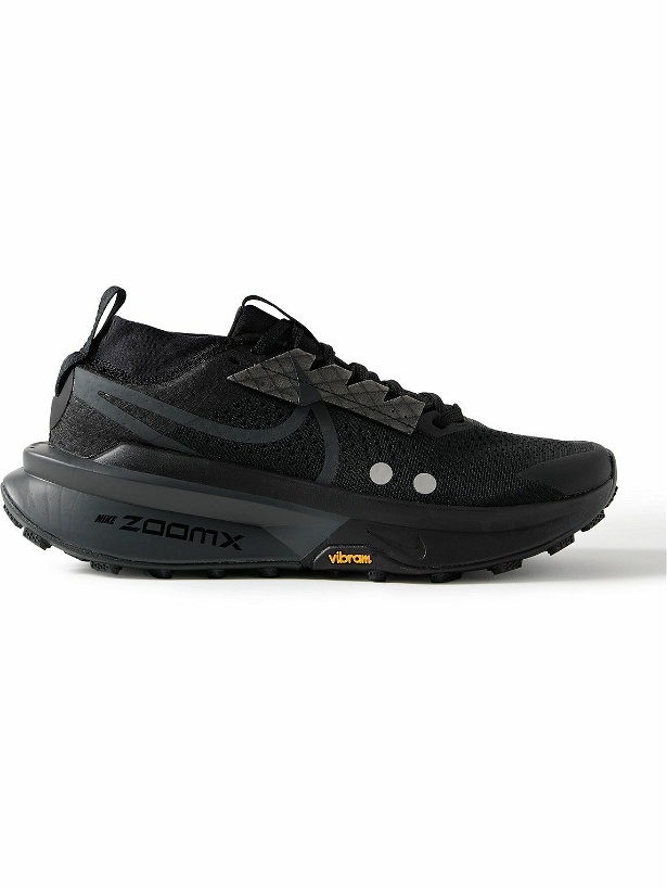 Photo: Nike Running - Zegama 2 Stretch-Jersey and Rubber-Trimmed Mesh Trail Running Sneakers - Black