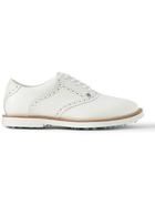 G/FORE - Saddle Gallivanter Pebble-Grain Leather Golf Shoes - White