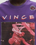 Mitchell & Ness Nba Heavyweight Premium Player Tee Vintage Logo Toronto Raptors Vince Carter #15   Purple   - Mens -   Shortsleeves/Team Tees   S