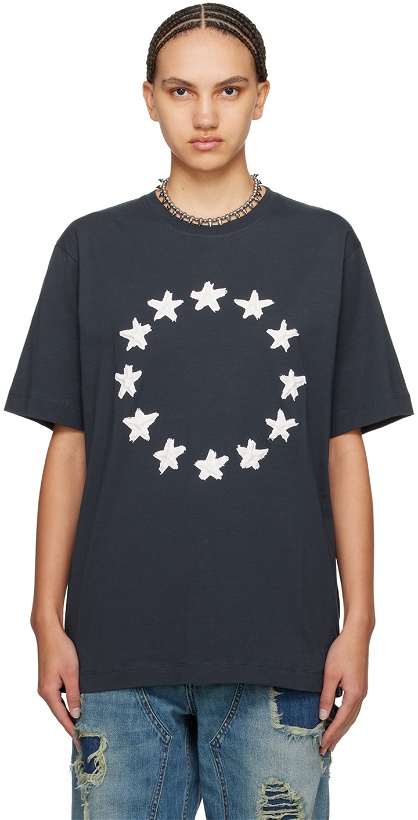 Photo: Études Navy Wonder Painted Stars T-Shirt
