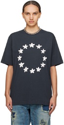 Études Navy Wonder Painted Stars T-Shirt