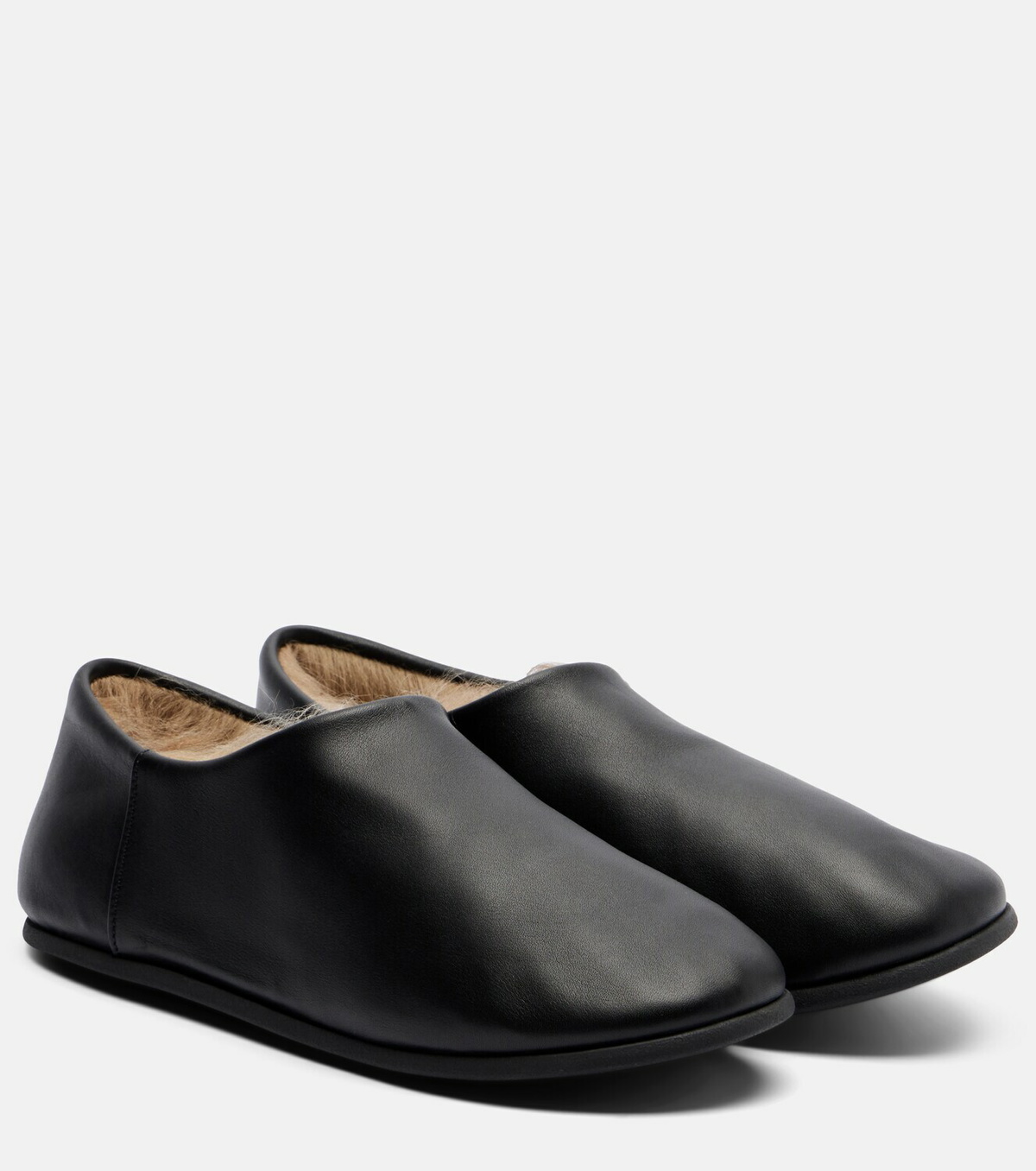 Christen Big Boot leather slip-on shoes