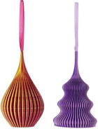 Sheyn SSENSE Exclusive Pink & Purple Kolner & Zayl Ornament Set