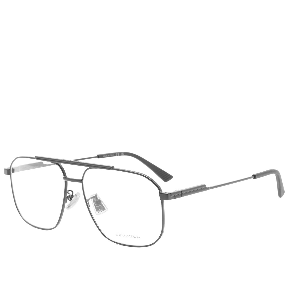 メガネ BOTTEGA VENETA Woman Optical frames Black BV1190O 007 BV1190O Bottega Veneta Rectangular Glasses 007 Shiny Black