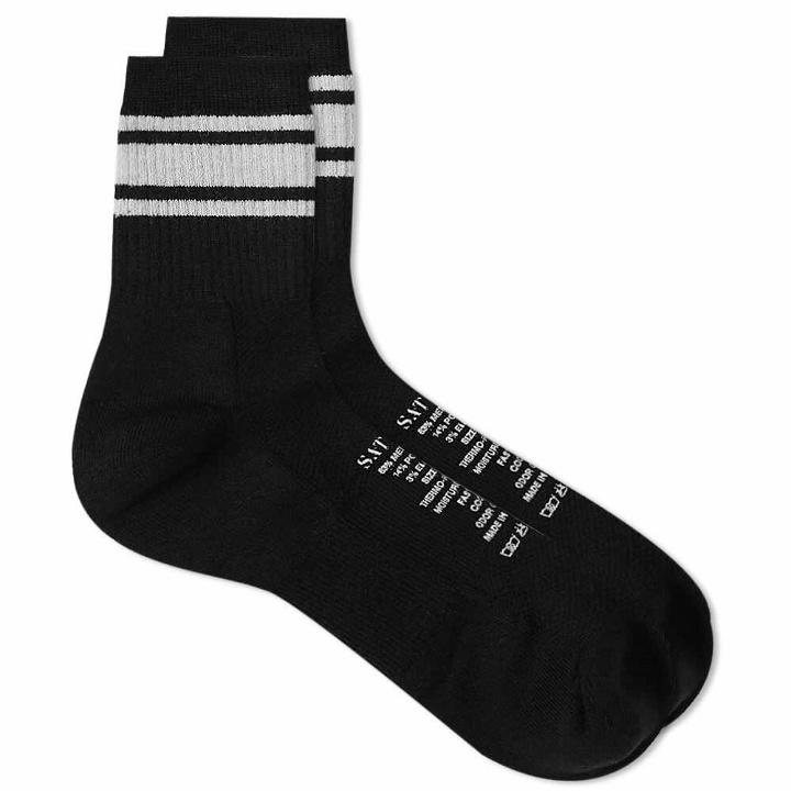 Photo: Satisfy Men's Merino Tube Sock in Black
