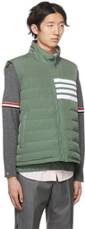 Thom Browne Green 4-Bar Ski Down Vest