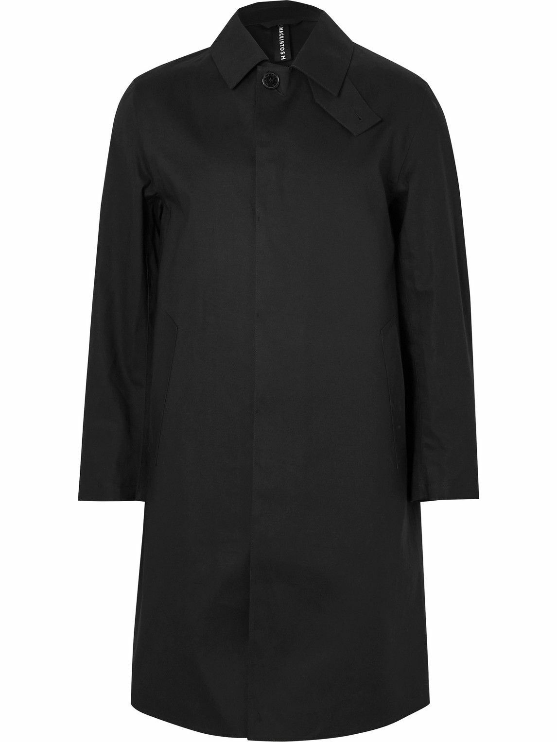 Photo: Mackintosh - Oxford Bonded Cotton Trench Coat - Black