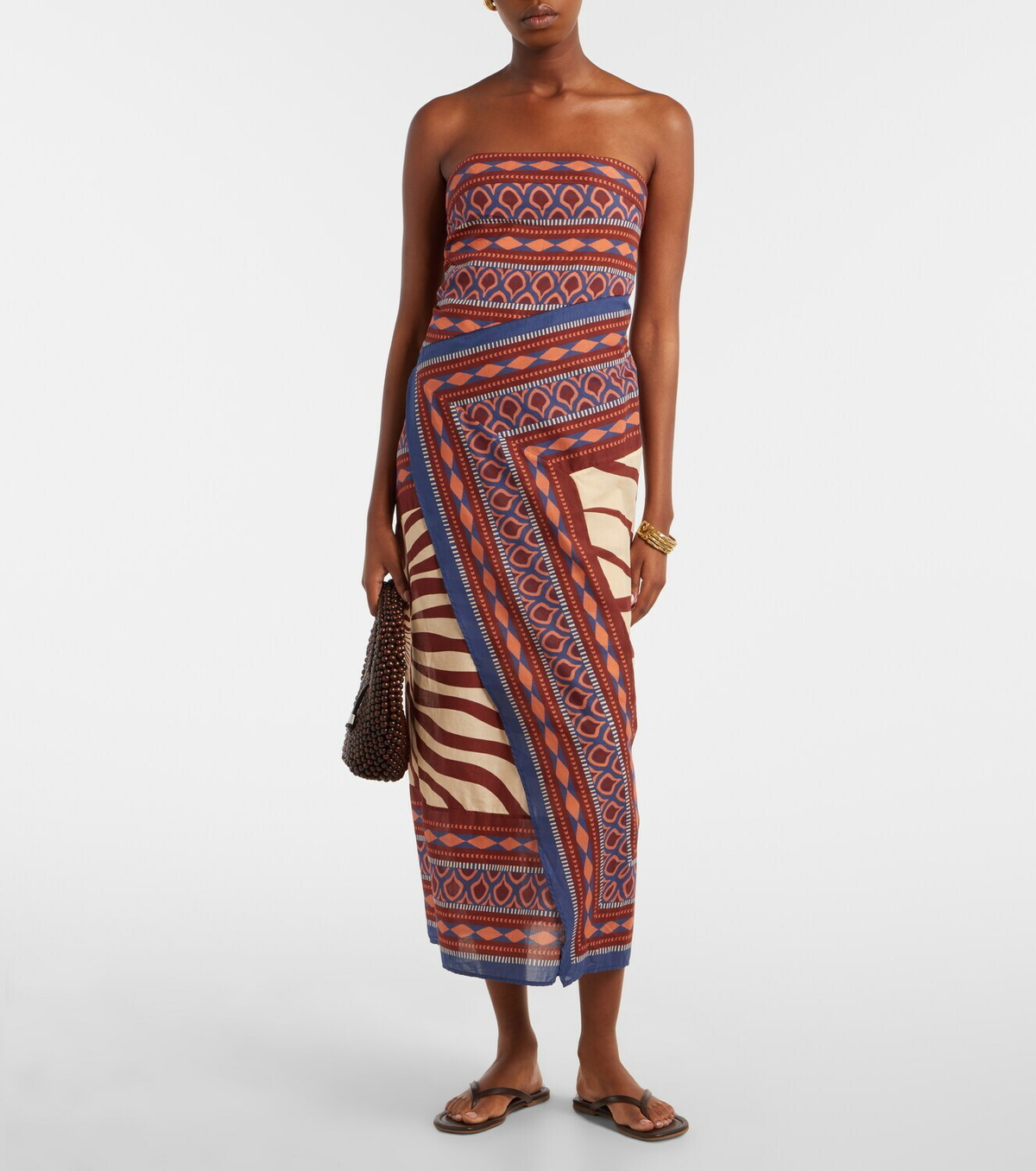 Johanna Ortiz Printed wrap dress