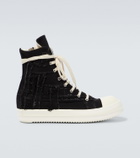 DRKSHDW by Rick Owens - Distressed denim sneakers