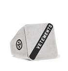 Vetements - Logo-Embossed Burnished Silver-Tone Ring - Men - Silver