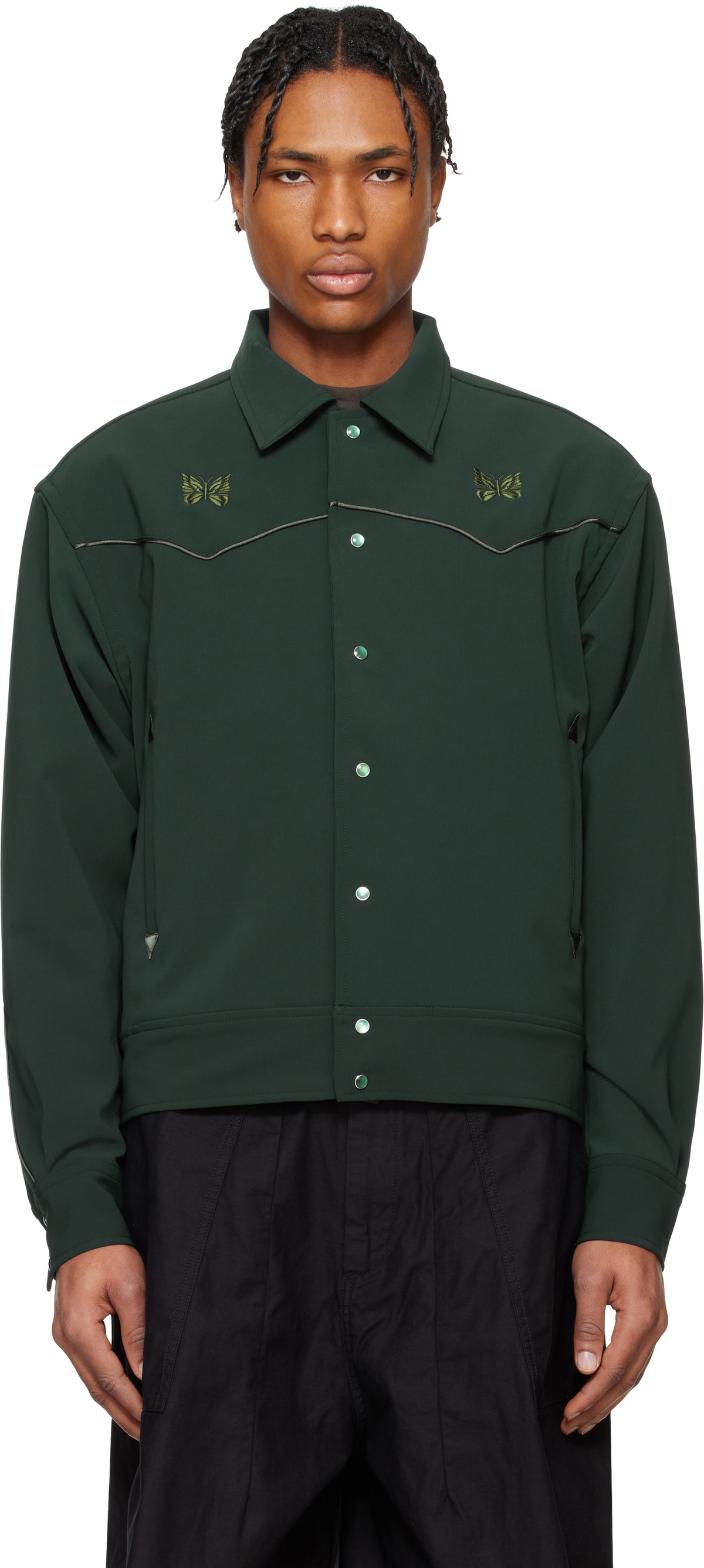 NEEDLES Green Piping Cowboy Jacket Needles