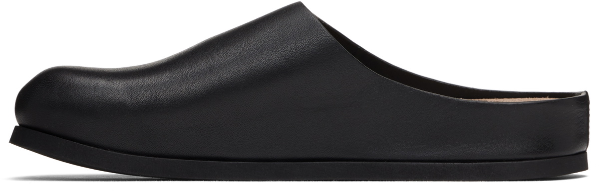 Common Projects Black Leather Slip-on Loafers